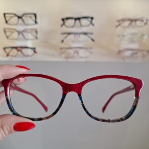 Armação Retangular Vermelho / Demir feminino - Monte Seus Óculos