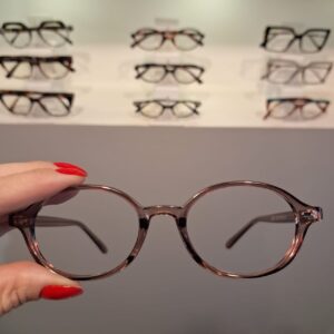Armação Oval Marrom Unissex - Monte Seus Óculos