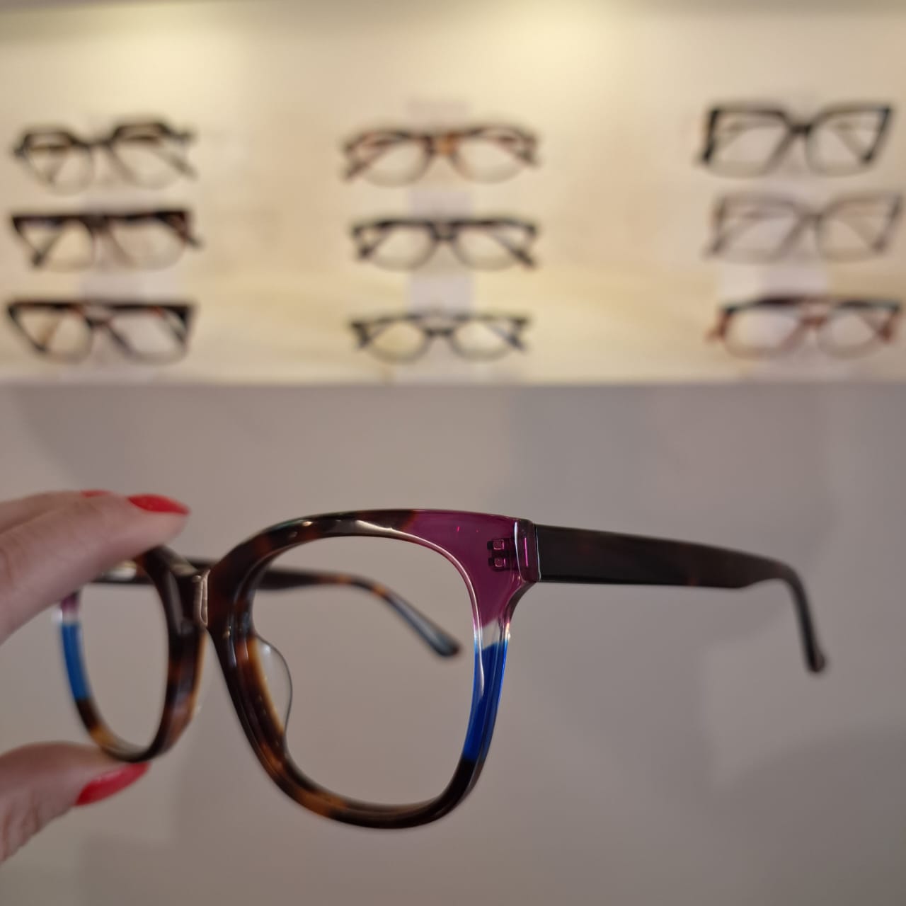 Armação Quadrado Multicolors Feminino - Monte Seus Óculos - Imagem 3