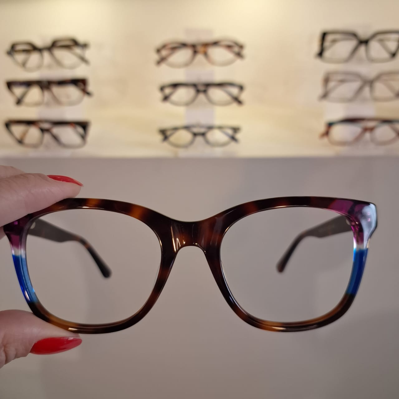 Armação Quadrado Multicolors Feminino - Monte Seus Óculos