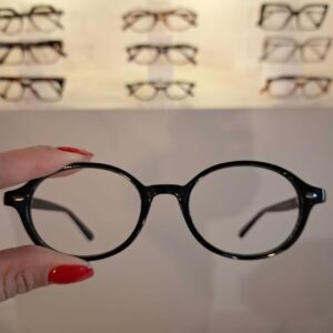 Armação Oval Preto Feminino - Monte Seus Óculos