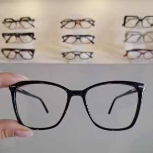 Armação Quadrado Preto Feminino - Monte Seus Óculos 1014