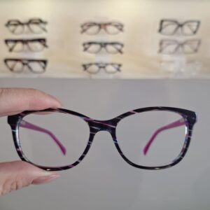 Armação Retangular Pink / Preto feminino - Monte Seus Óculos