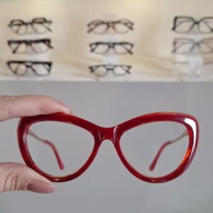 Armação Gatinho Vermelho Feminino - Monte Seus Óculos