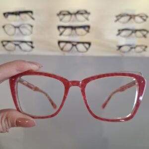 Armação Gatinho Vermelho Feminino - Monte Seus Óculos