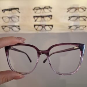 Armação Quadrado Roxo / Lilás Feminino - Monte Seus Óculos