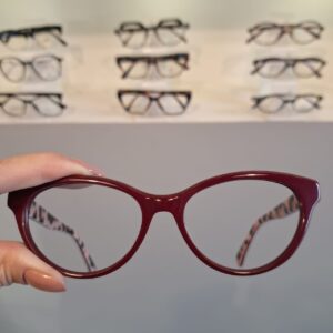 Armação Gatinho Vinho Feminino - Monte Seus Óculos