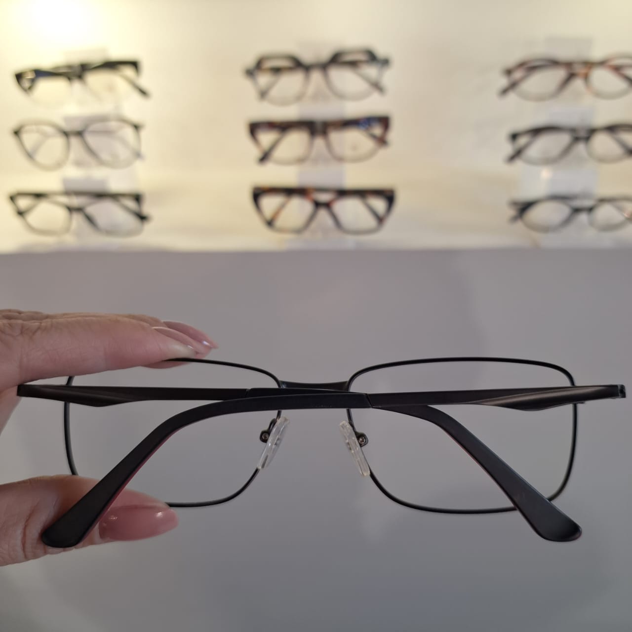 Armação Retangular Preto Masculino - Monte Seus Óculos - Imagem 2