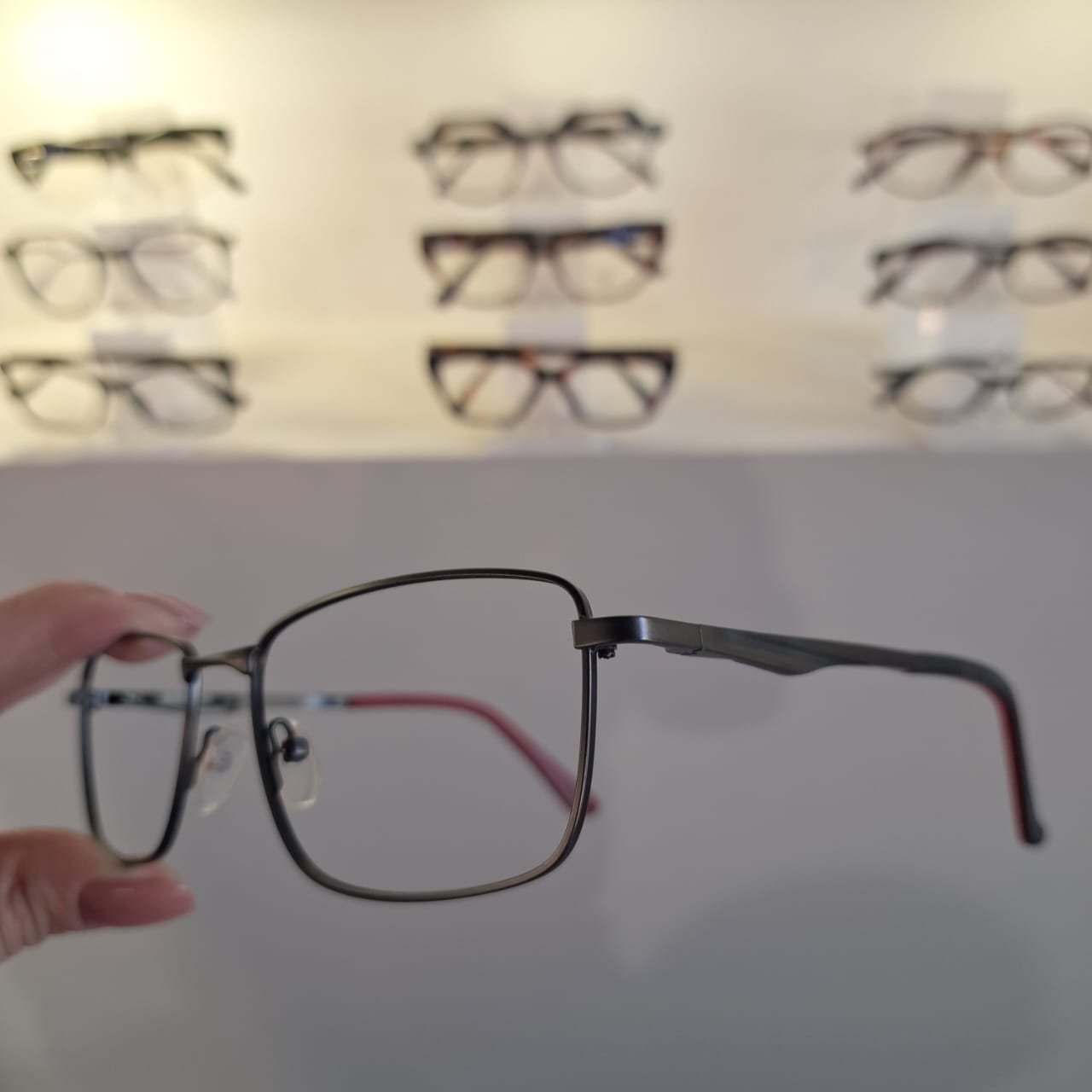 Armação Retangular Preto Masculino - Monte Seus Óculos - Imagem 3