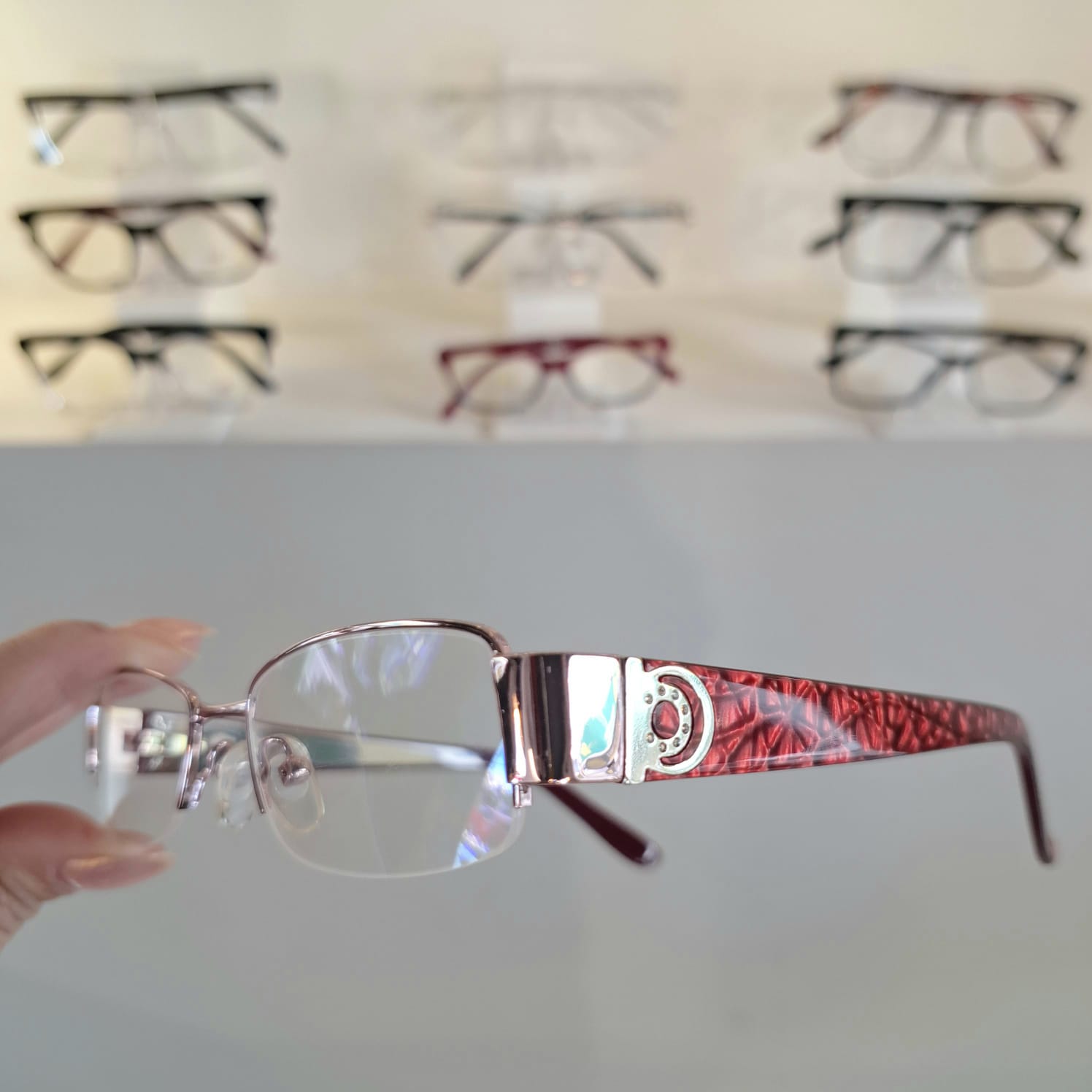 Armação Retangular Rose Feminino - Monte Seus Óculos - Imagem 3