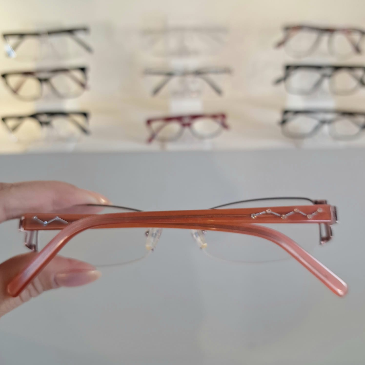 Armação Retangular Rose Feminino - Monte Seus Óculos - Imagem 2