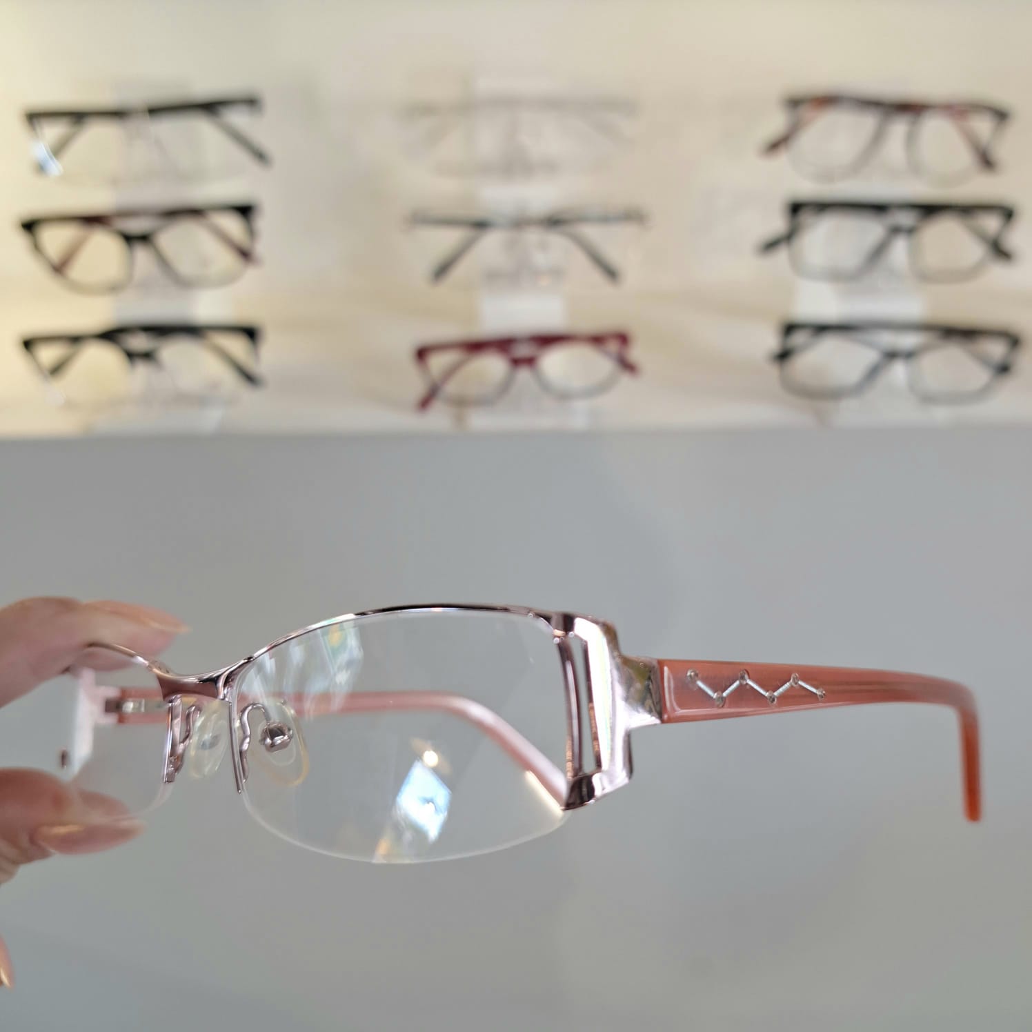 Armação Retangular Rose Feminino - Monte Seus Óculos - Imagem 3