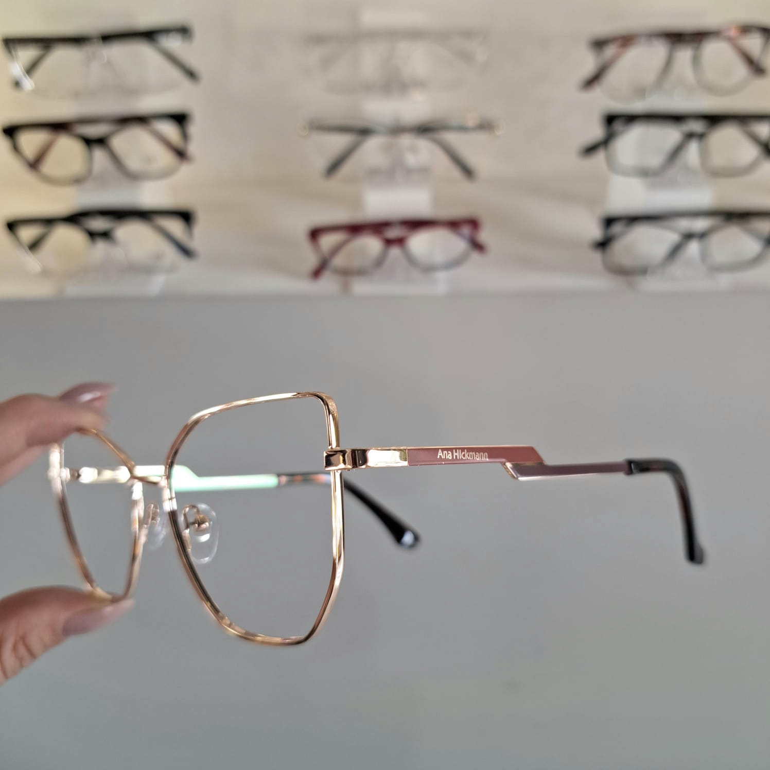 Armação Gatinho Dourado Feminino - Monte Seus Óculos - Imagem 2