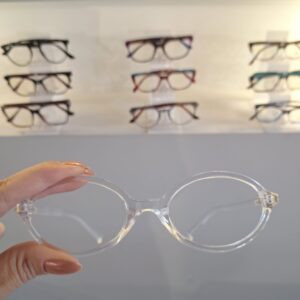Armação Oval Transparente Feminino - Monte Seus Óculos