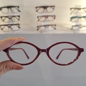 Armação Oval Vinho Feminino - Monte Seus Óculos