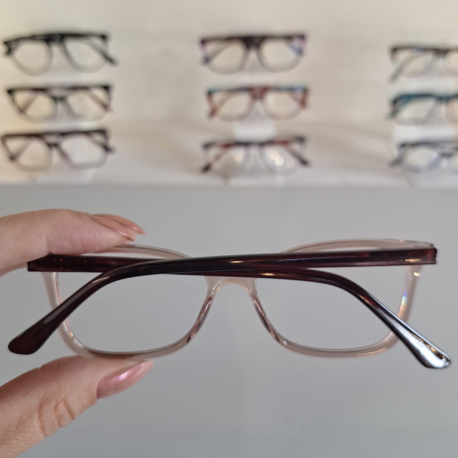 Armação Retangular Marrom Infantil Feminino - Monte Seus Óculos - Imagem 3