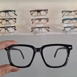 Armação Quadrado Preto Unisex - Monte Seus Óculos