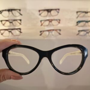 Armação Gatinho Preto / Branco / Marmorizado Feminino - Monte Seus Óculos