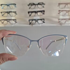 Óculos Metal/Fio de Nylon Feminino 22365 Cinza