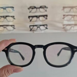 Óculos Redondo AcetatoVintage Unisex 6790 Preto