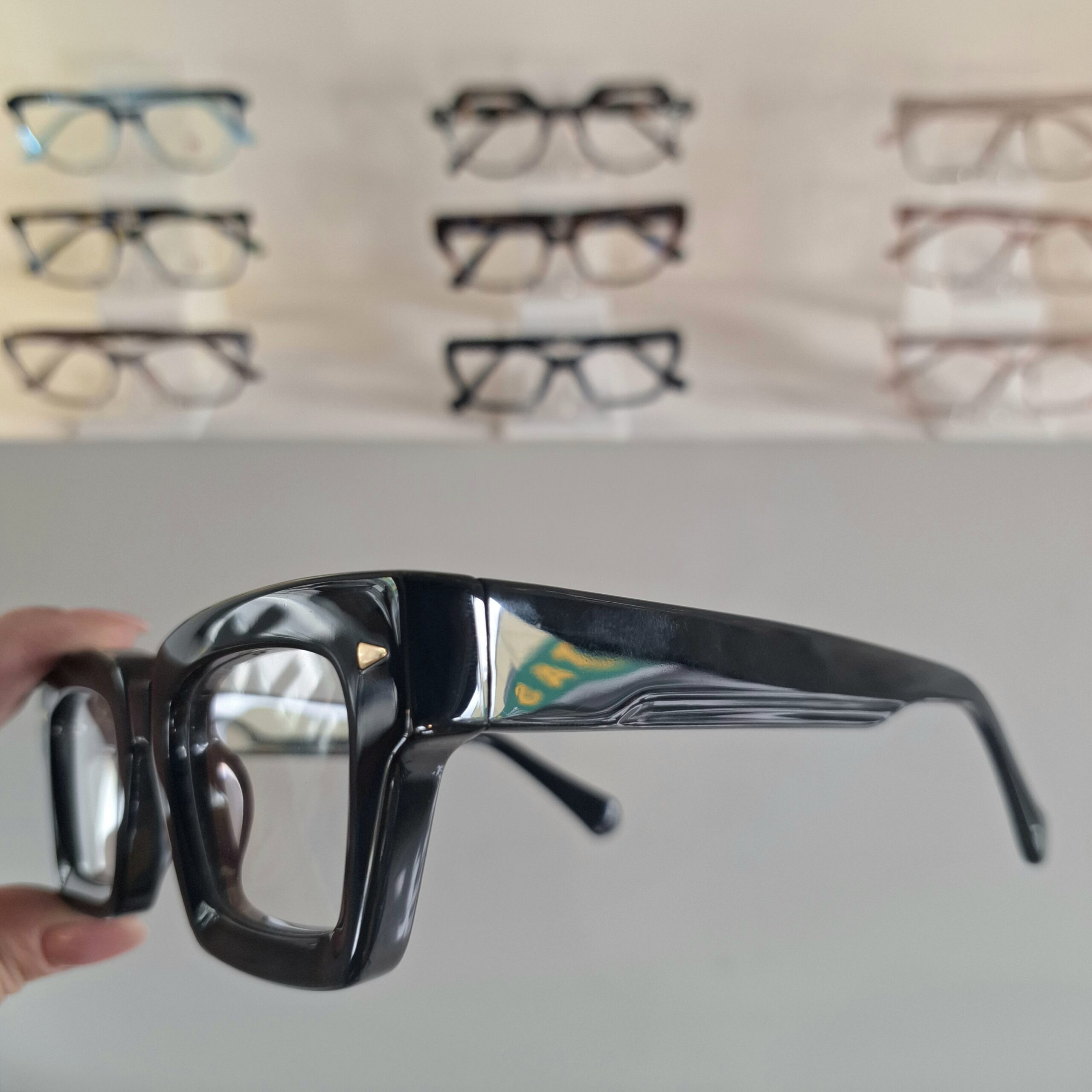 Óculos Retangular Acetato Feminino 882289 Preto - Imagem 2